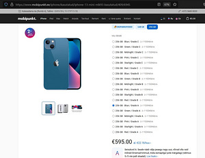 iPhone 13 Mini 256GB Blue, garantiiga, arve kaasas (10 foto / 10)