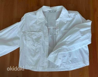 Белая рубашка Zara, размер M (фото #1)