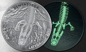 Läti 5 euro 2020/3 - ventastega - silver