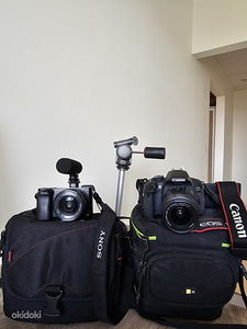 544 EUR! Почти новые Sony A6000 и Canon 650D + оригинальные аксессуары!