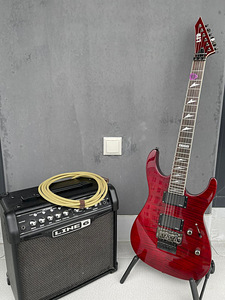 Электрогитара ESP LTD M-300FM + усилитель Line 6 Spider IV 15