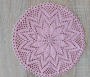 Heegeldatud linik .100%puuvill. Suurus 18 sm. (1 foto / 3)