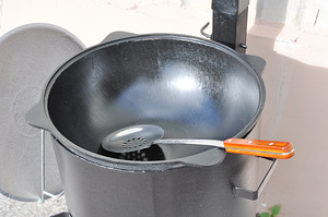 Pliit (3mm) toruga + kazan 12L + vahukulb 46cm + kulp 46cm (5 foto / 8)