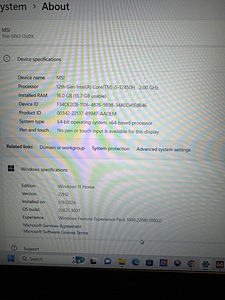 MSI GF63 Thin(i5-12450H, RTX3050 6GB (2023), 16 GB (3 foto / 3)