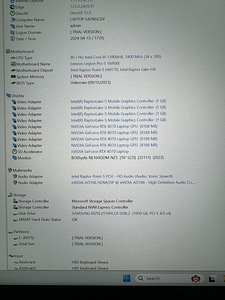 Lenovo Legion 2K, 240HZ,i9-13900HX,RTX4070 ,16GB DDR5,1TBSSD (2 foto / 3)