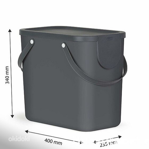 Новый контейнер для сортировки мусора Rotho Albula, 25 л (фото #6)