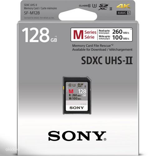 Sony sdxc uhs-ii 128 gb m series быстрая карта профи класса (фото #1)