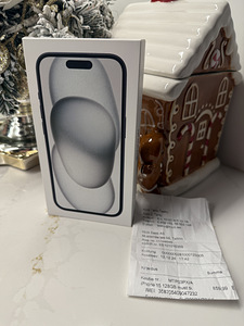Uus! iPhone 15 - 128GB, Black - Garantii 12.12.2026 (1 foto / 3)