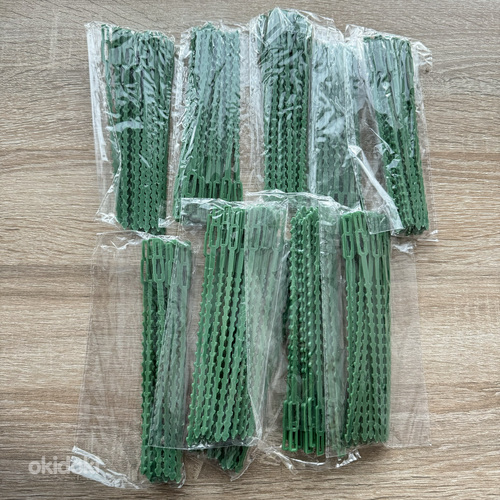 Многоразовые пластиковые зажимы для связывания растений 17 см (фото #3)
