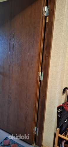 Продается квартирная дверь с дубовым шпоном и открывающимся удлинителем (фото #9)