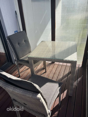 Aiamööbel laud ja 2 tooli Home4you