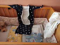 Детская кровать, матрас,бортик, подушка, одеяло, постельное