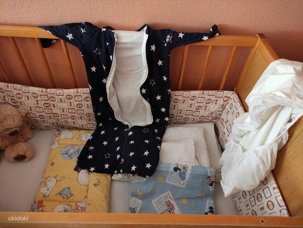 Детская кровать, матрас,бортик, подушка, одеяло, постельное (фото #1)