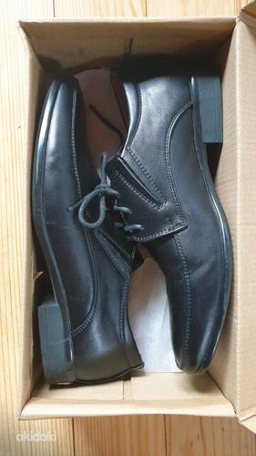 Черные кожаные праздничные туфли (37) (фото #1)