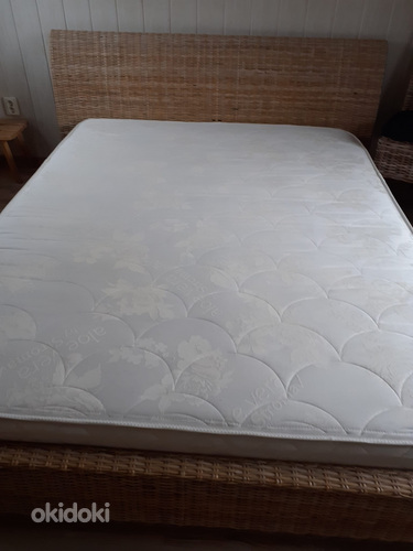 Плетеная кровать с матрасом 160x200cm (фото #2)