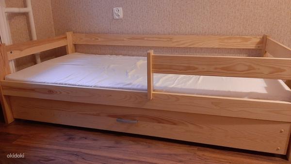 Детская кровать с ящиком для белья 80×160 cm (фото #1)