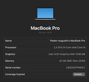 MacBook Pro 16" 2019 Touch Bar i9 32GB 1TB (4 foto / 4)