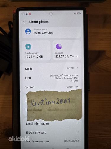 ZTE nubia Z60 Ultra EU 12/256GB