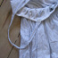 Летнее платье для женщин/девочек белое/синее в полоску (фото #5)