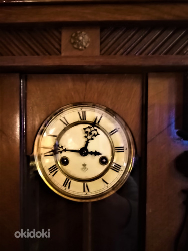 Старинные настенные часы Gustav Becker. (фото #7)