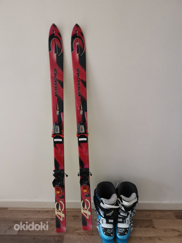 Детские горные лыжи + ботинки (фото #1)