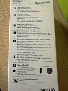Nokia G60 5G 128 GB 120 Hz nutitelefon (2 foto / 3)