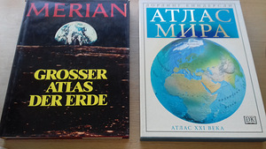 Gloobus (saksa keeles) ja Maailma atlas (vene keeles) (3 foto / 3)