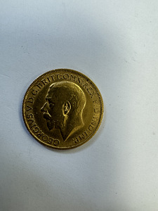 Kuldmünt - 1 sovereign 1915 George V (2 foto / 2)
