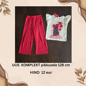UUS komplekt pikkusele 128 cm