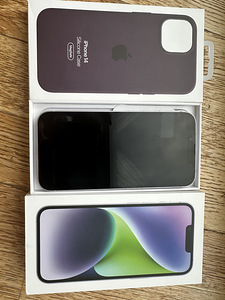 iPhone 14, Purple, 128GB + original Silicone case (2 foto / 10)