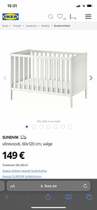 Võrevoodi ikea koos madratsiga (5 foto / 5)