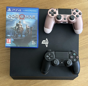 PlayStation 4 Pro 1TB v10.01 (PS4 Pro), 2 x Dualshock 4, GoW (1 foto / 1)