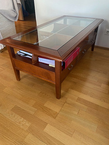 Klaasist kohvilaud kappidega (2 foto / 2)