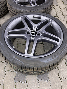 Оригинальные литые диски + резина - Mercedes 265/40 R21 ML/GLE (4 фото из 7)