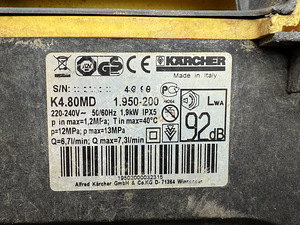 Kärcher K4.80MD survepesur (4 foto / 4)
