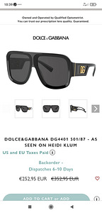 Dolce Gabbana päikeseprillid (3 foto / 9)