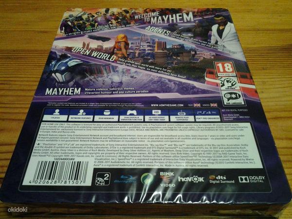 Agents of Mayhem Limited Steelbook Edition PS4 (фото #2)
