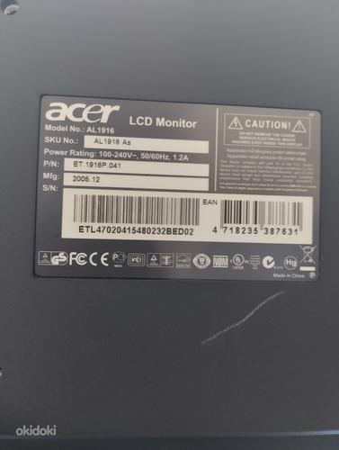  Acer LCD Monitor AL 1916 As (foto #3)