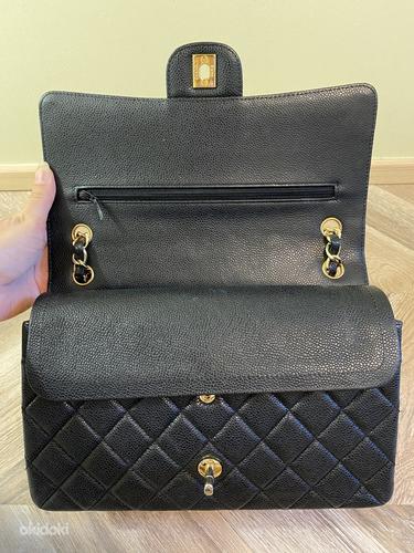 Authentic Chanel 2.55 Medium Double Flap Bag Black Caviar (foto #3)