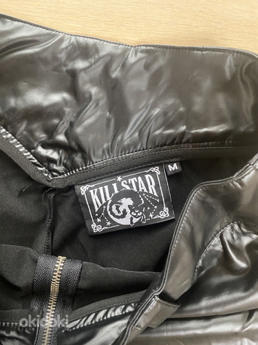 New Killstar faux leather leggings, size M (фото #6)