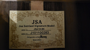 Ibanez JSA10-BK Joe Satriani sig. elektroakustiline kitarr (3 foto / 6)