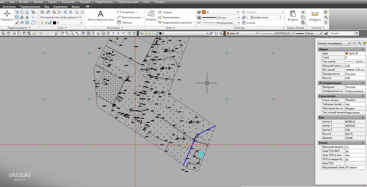 Autocad карта города