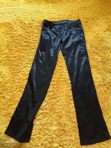 Женские праздничные чёрные джинсы, новые (фото #1)