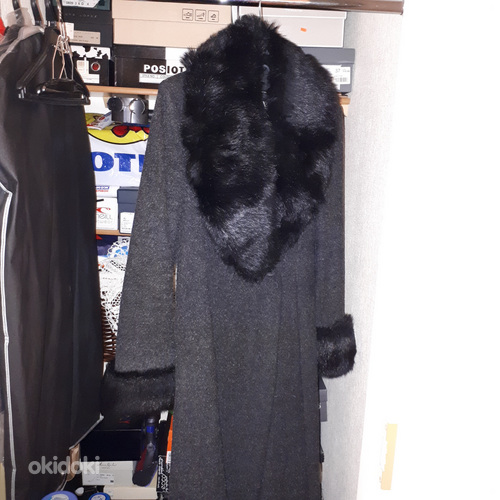 Зимнее пальто размер 34 ткань шерсть 100% (фото #1)