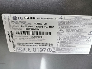 47" LG teler fullHD smartTV 3D (6 foto / 6)