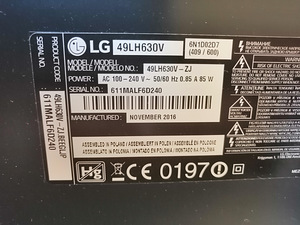 49" LG teler fullHD smartTV (6 foto / 6)