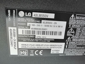 42-дюймовый телевизор LG FullHD HDMI (3 фото из 3)