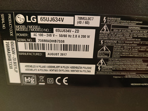 65" LG 4K UHD televiisor SmartTV (4 foto / 4)