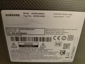 55" Samsung 4k UHD teler SmartTV (6 foto / 6)