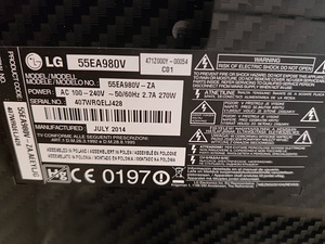 Rikkega 55" LG kumer OLED teler (4 foto / 4)